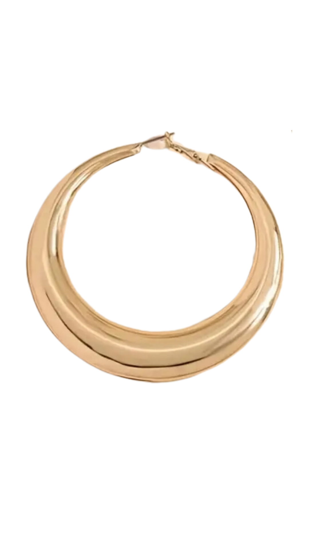 Golden Thick Hoops LG