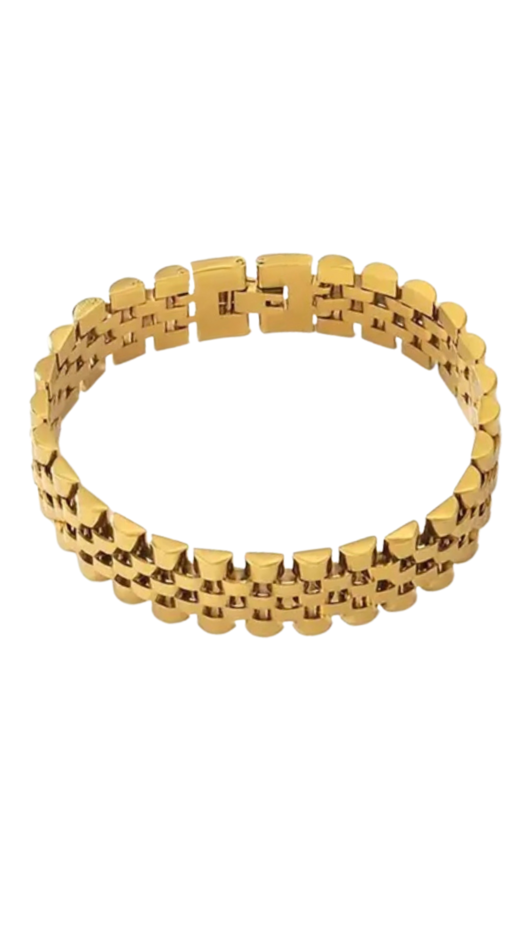 Golden Wrist Watch Bracelet